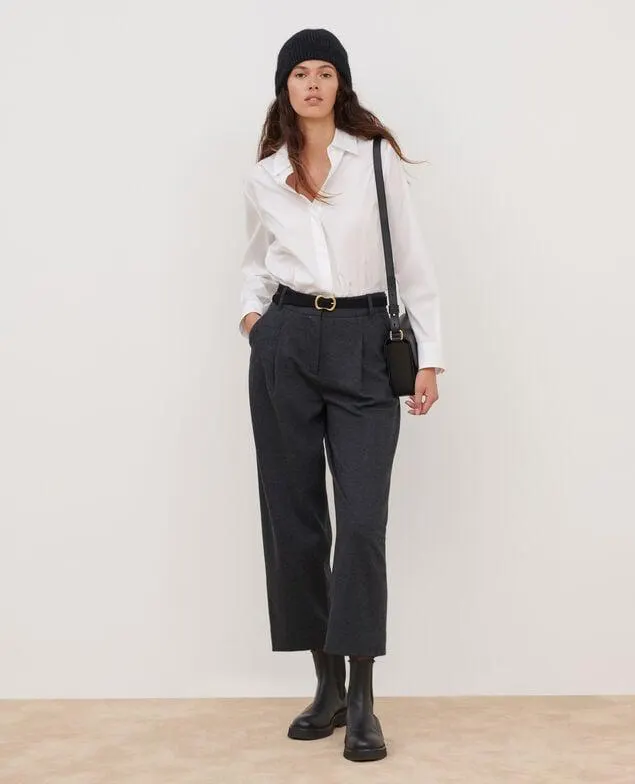 Camisa de popelina de algodón