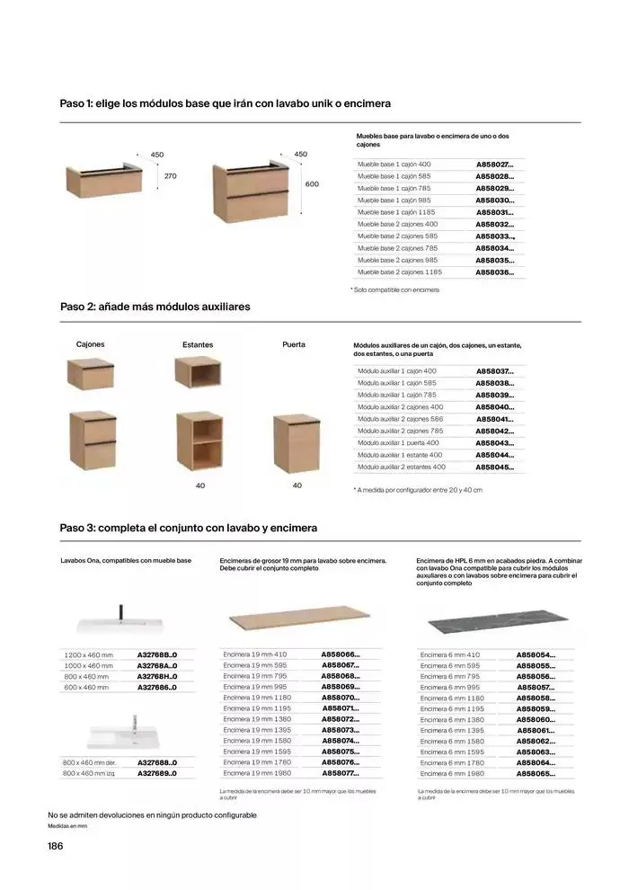 Catálogo de Colecciones de Baño, Muebles y Accesorios 9 de enero al 31 de diciembre 2025 - Página 188