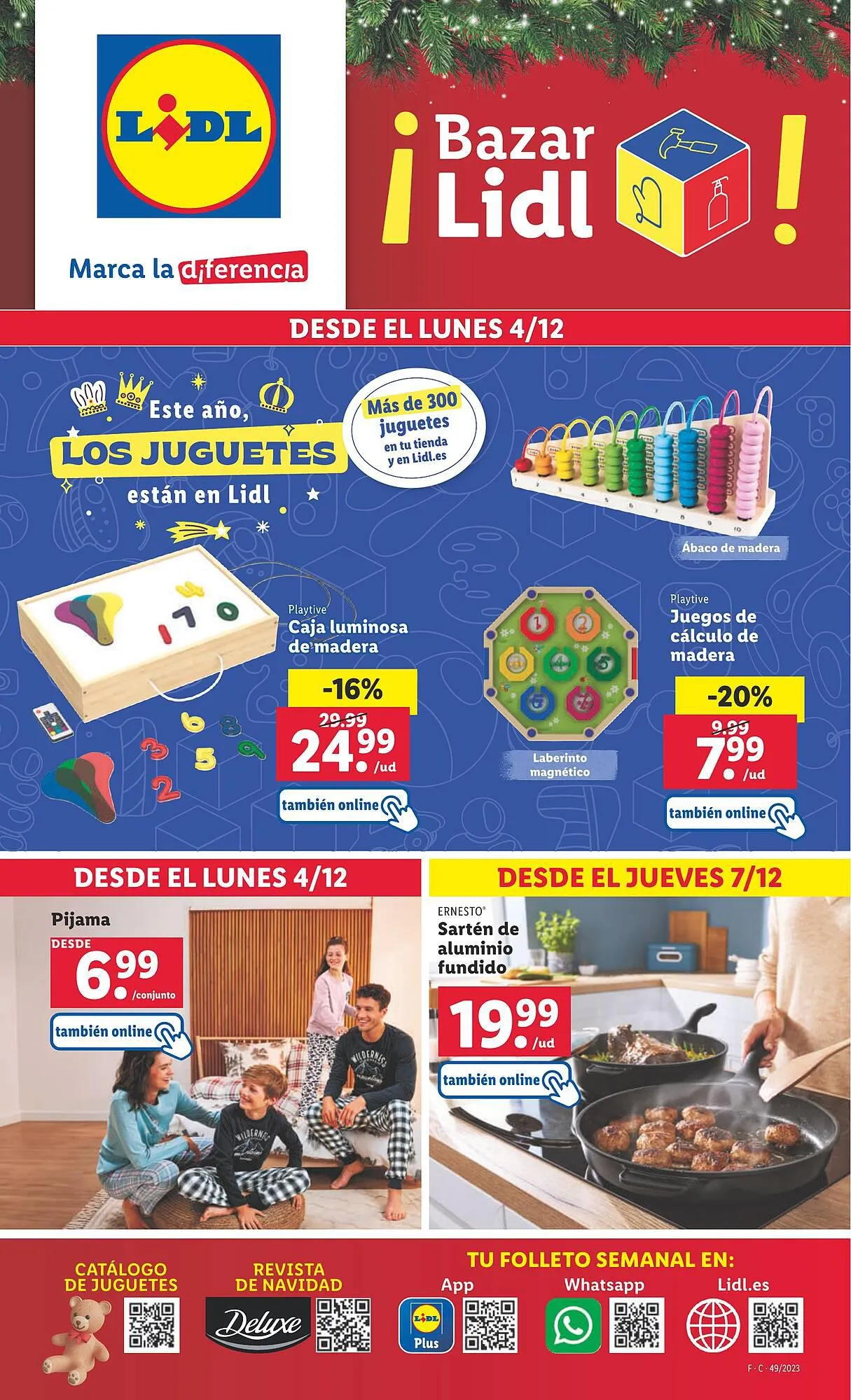 Catálogo de Folleto Lidl 4 de diciembre al 10 de diciembre 2023 - Página 1
