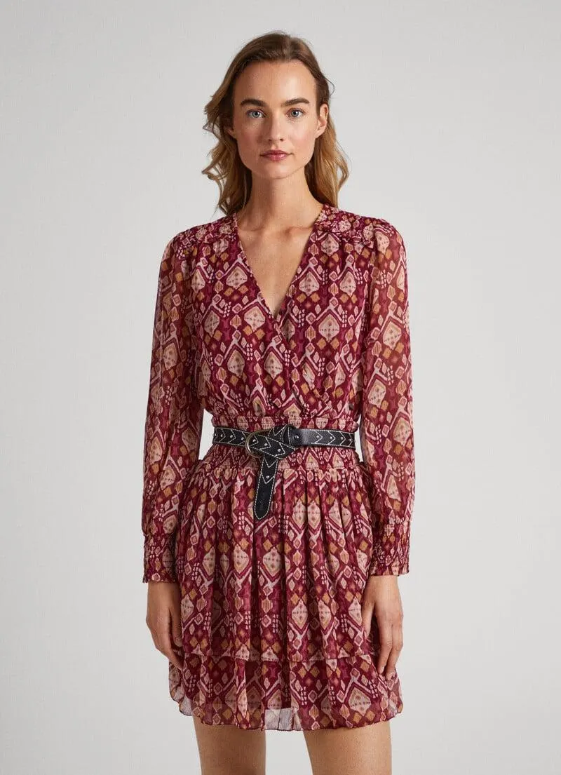 VESTIDO CORTO ORNAMENTAL