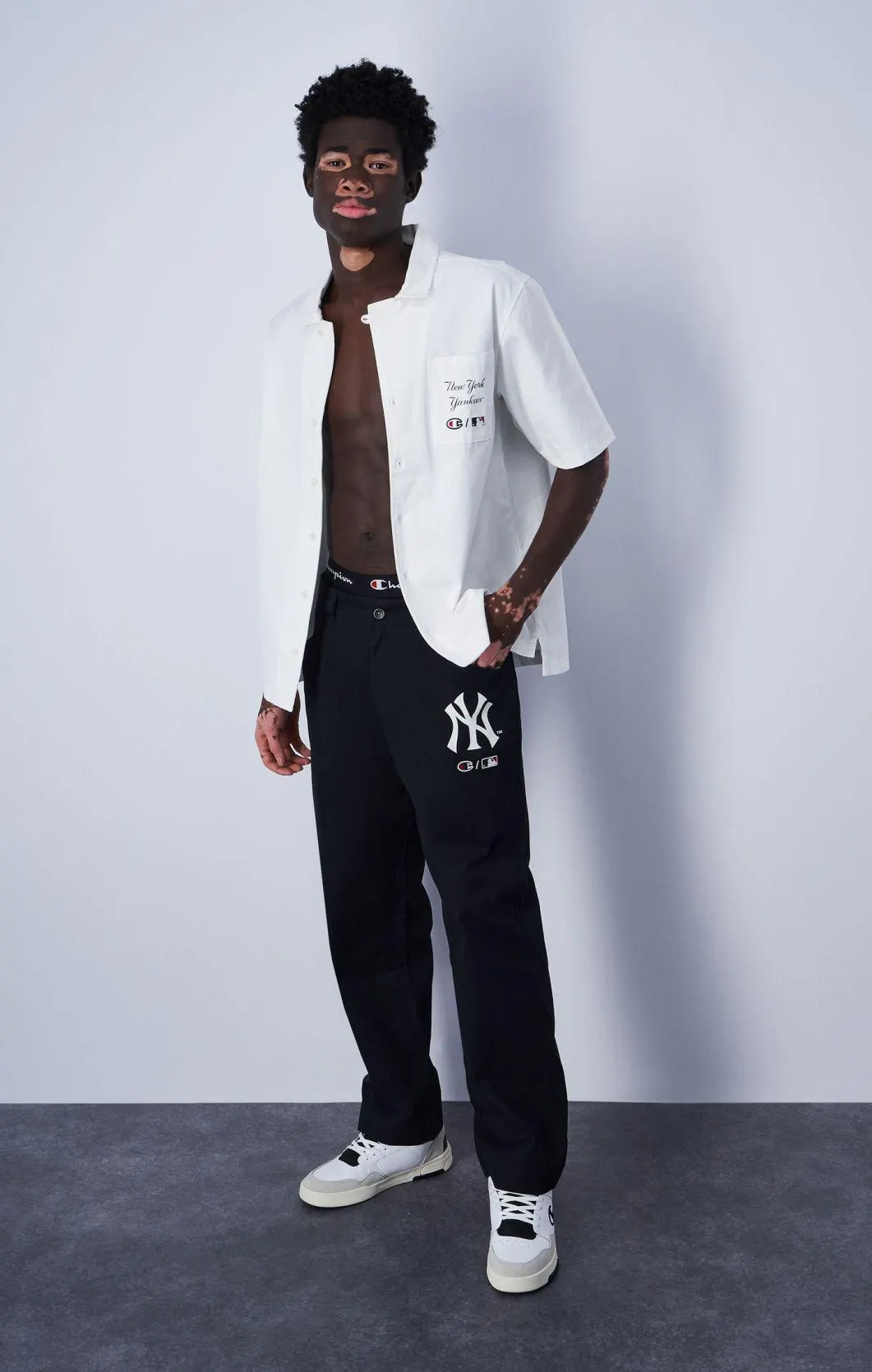 Pantalón de sarga de algodón MLB