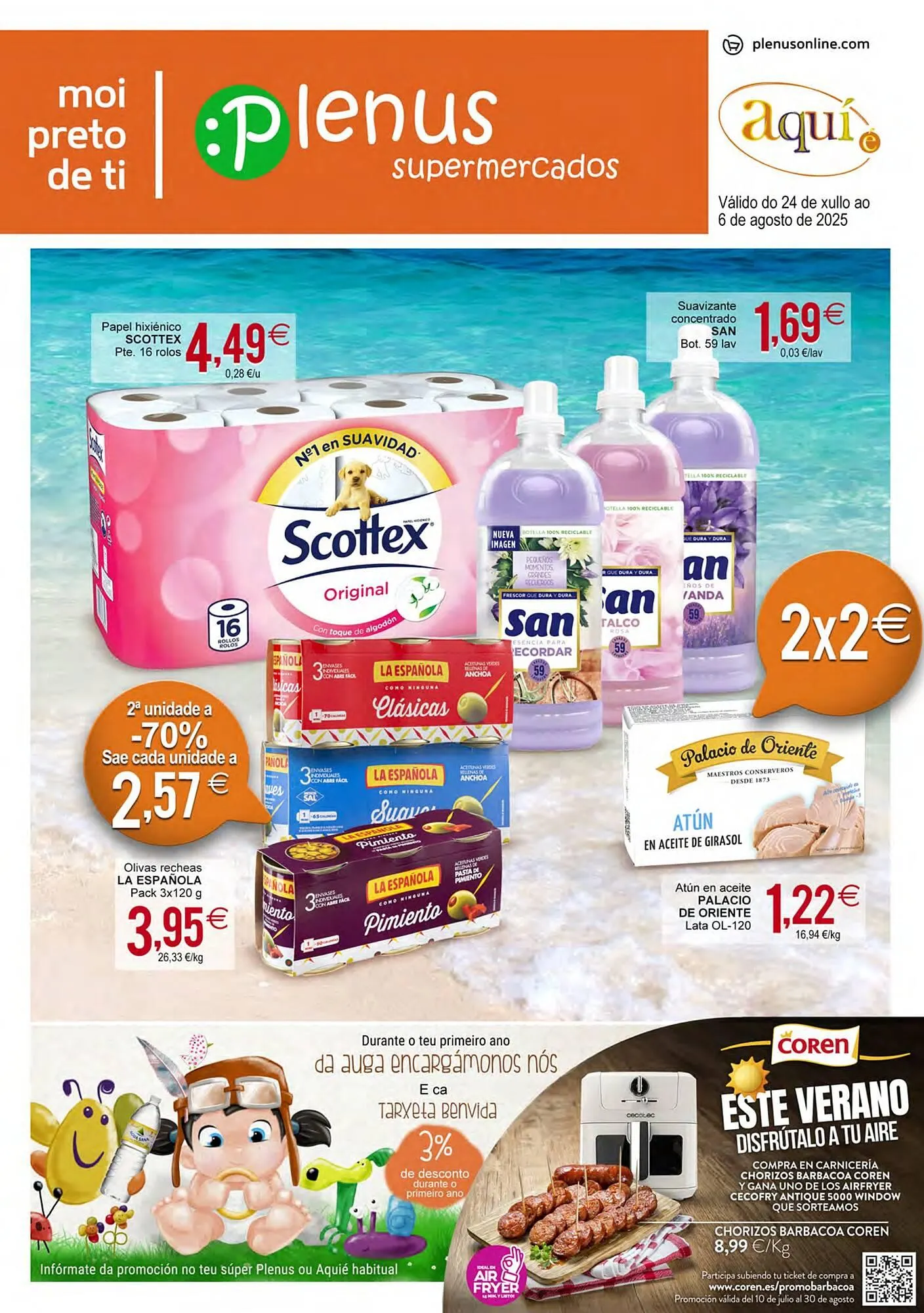 Catálogo de Folleto Plenus Supermercados 24 de julio al 6 de agosto 2025 - Página 1