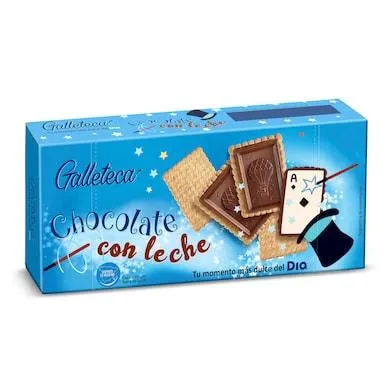 Galletas cubiertas de chocolate con leche Galleteca caja 150 g