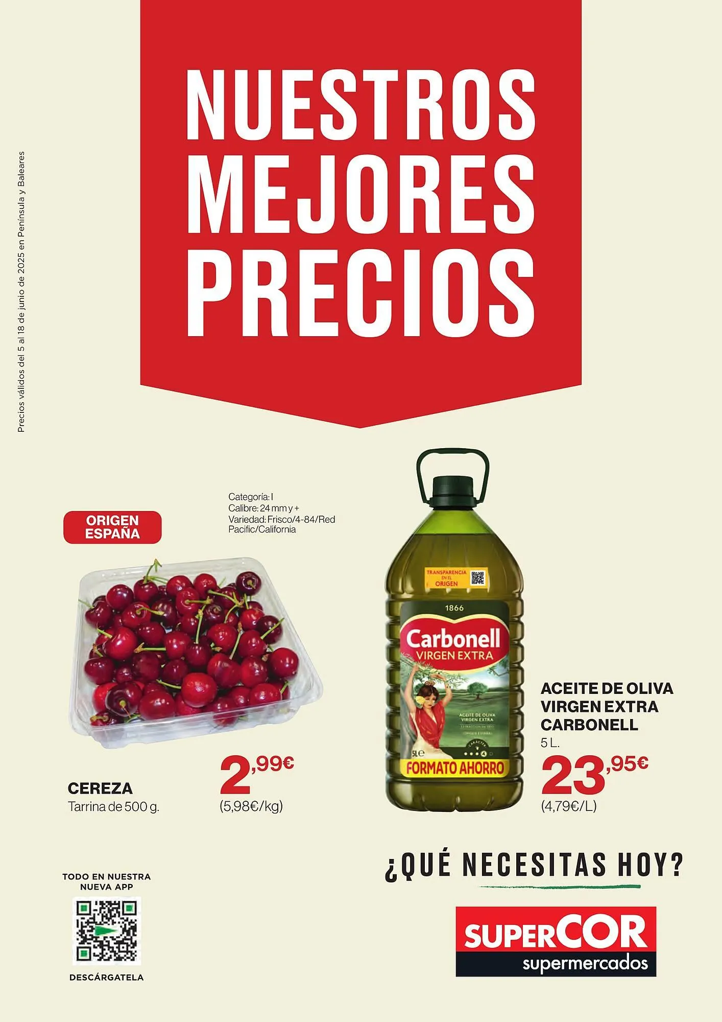 Catálogo de Folleto Supercor 5 de junio al 18 de junio 2025 - Página 1