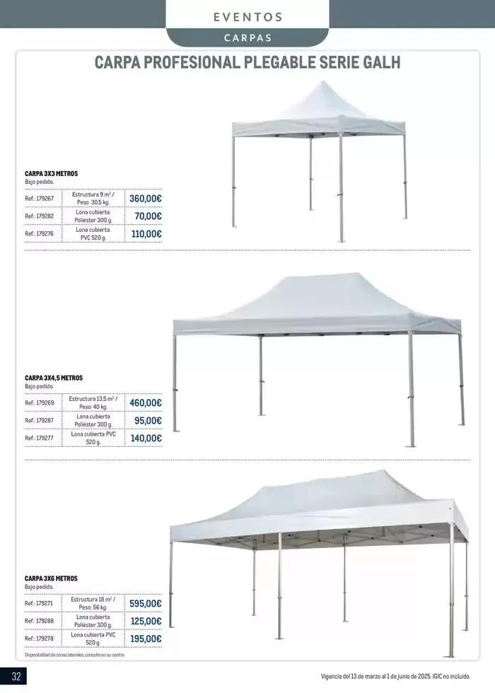 Catálogo de Especial Terrazas Canarias 13 de marzo al 1 de junio 2025 - Página 32