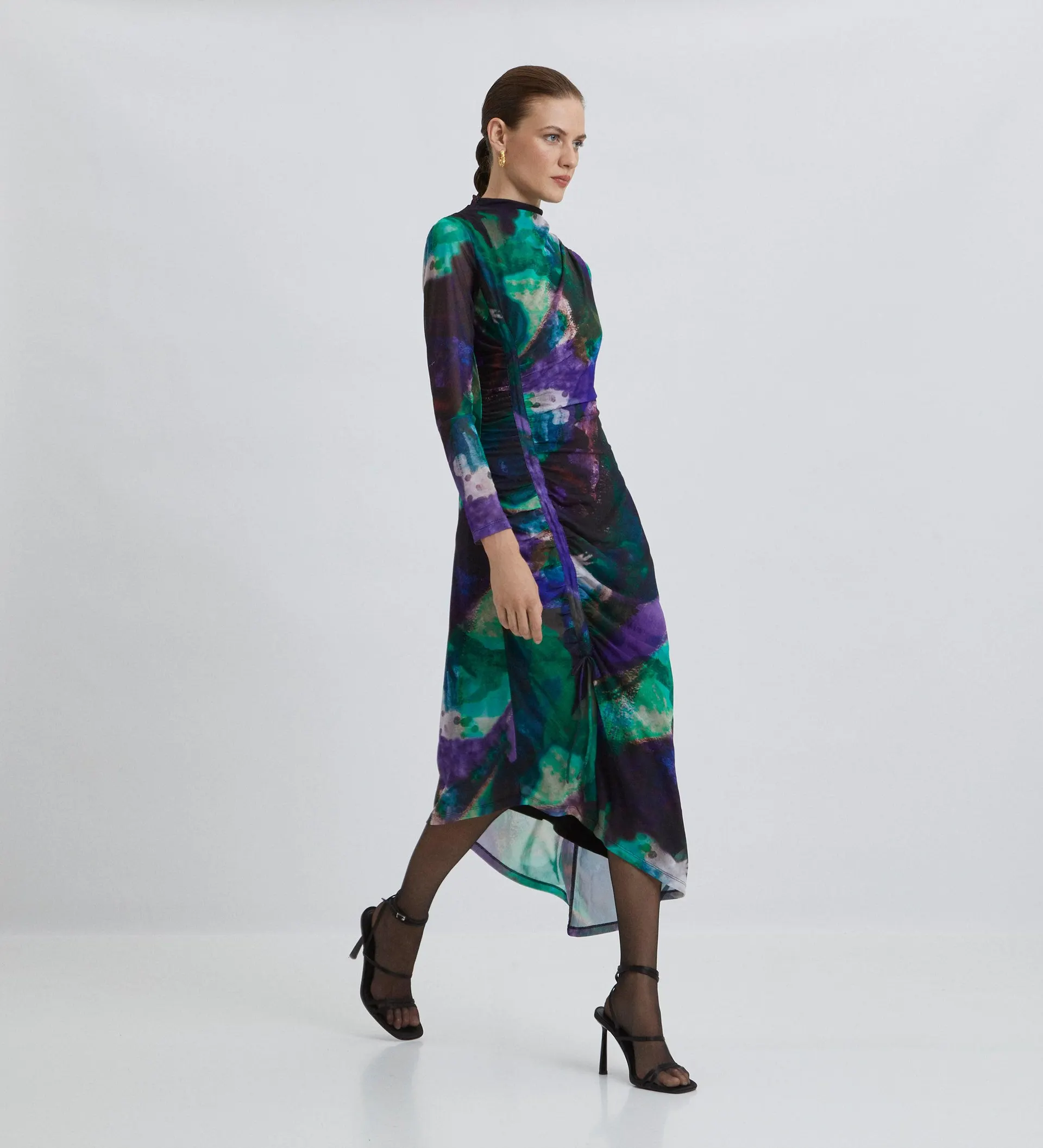 Vestido tul estampado