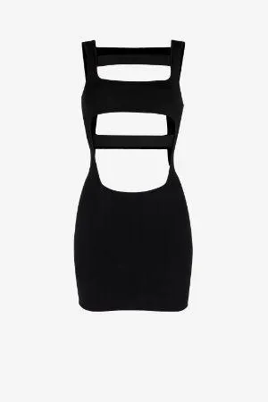 Vestido mini con aberturas