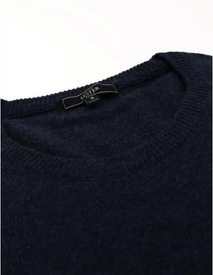 Jersey lana caja Azul oscuro