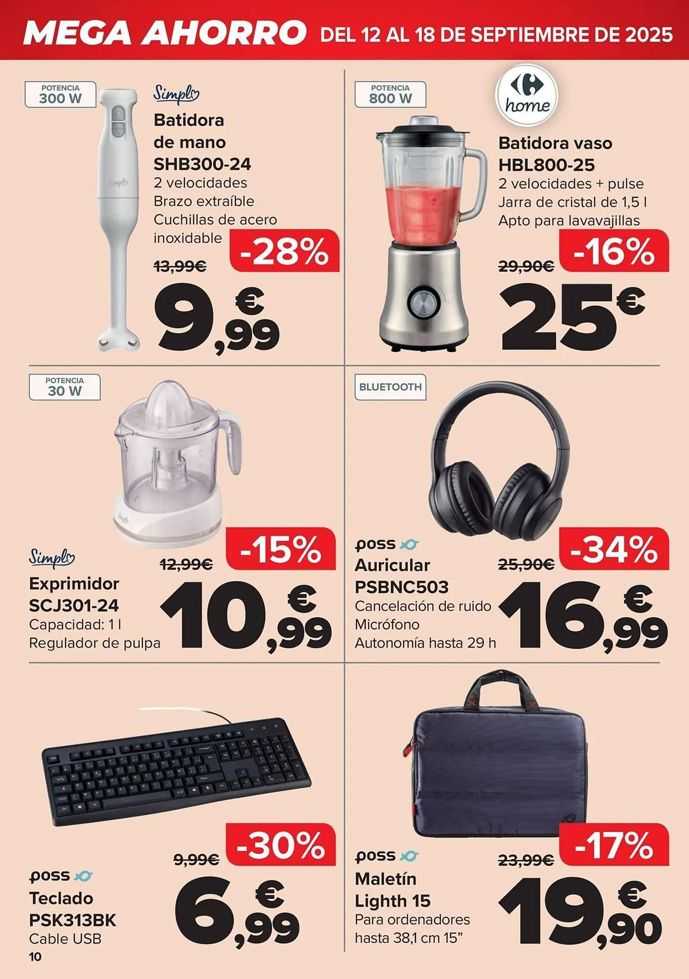 Catálogo de Folleto Carrefour 12 de septiembre al 18 de septiembre 2025 - Página 10