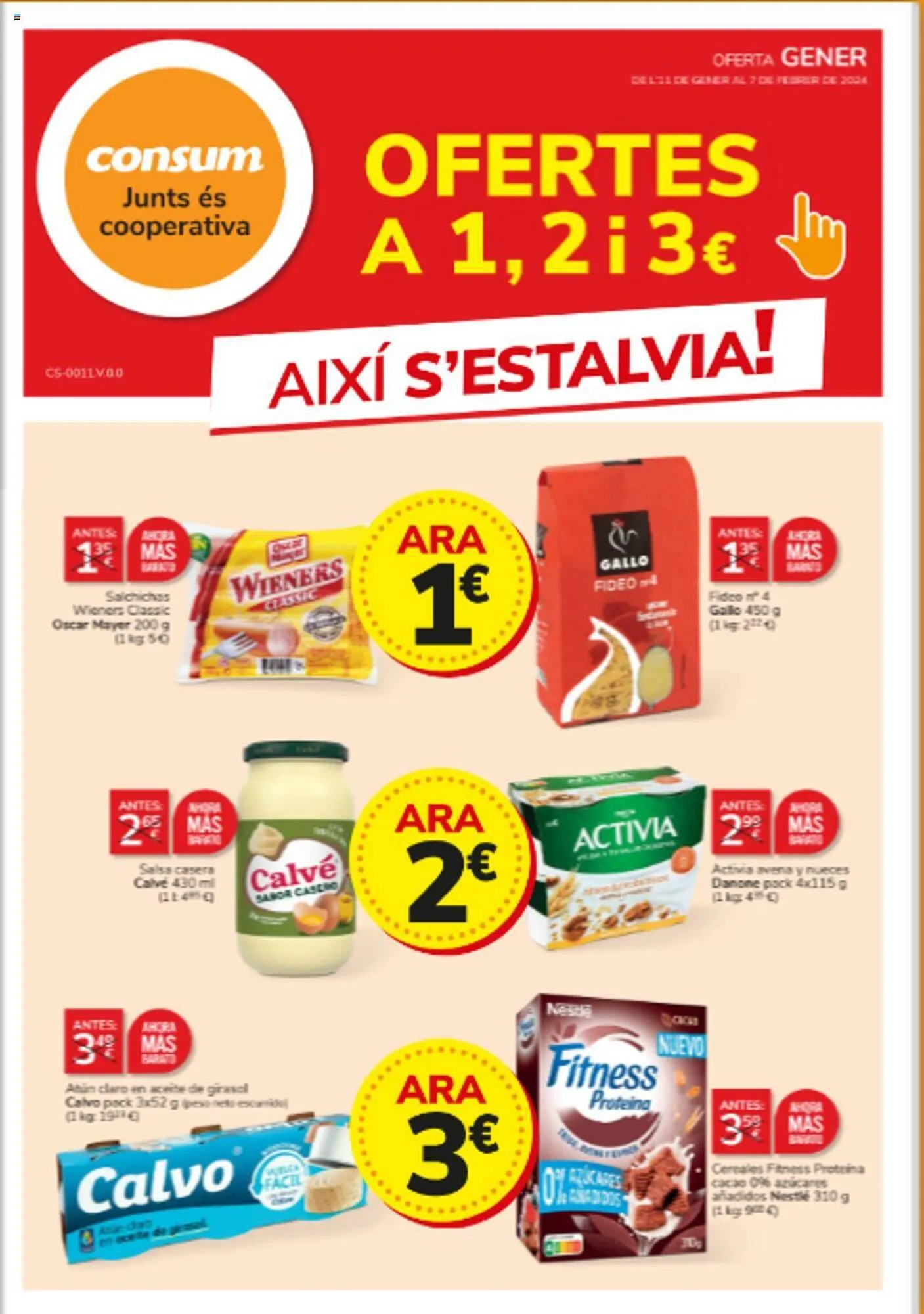 Catálogo de Folleto Consum 11 de enero al 7 de febrero 2024 - Página 1