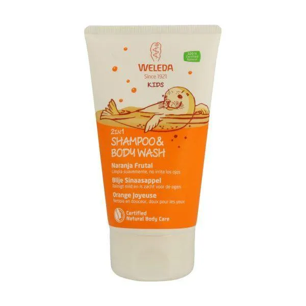2 en 1 Champú y Gel de Ducha Naranja Frutal – Weleda