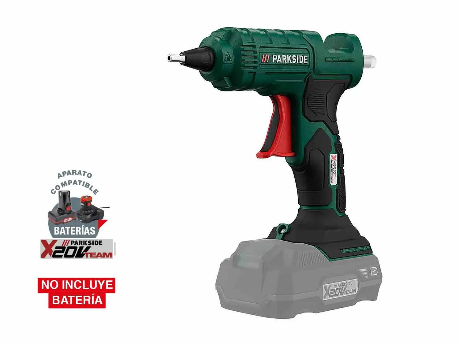 Pistola termoselladora recargable