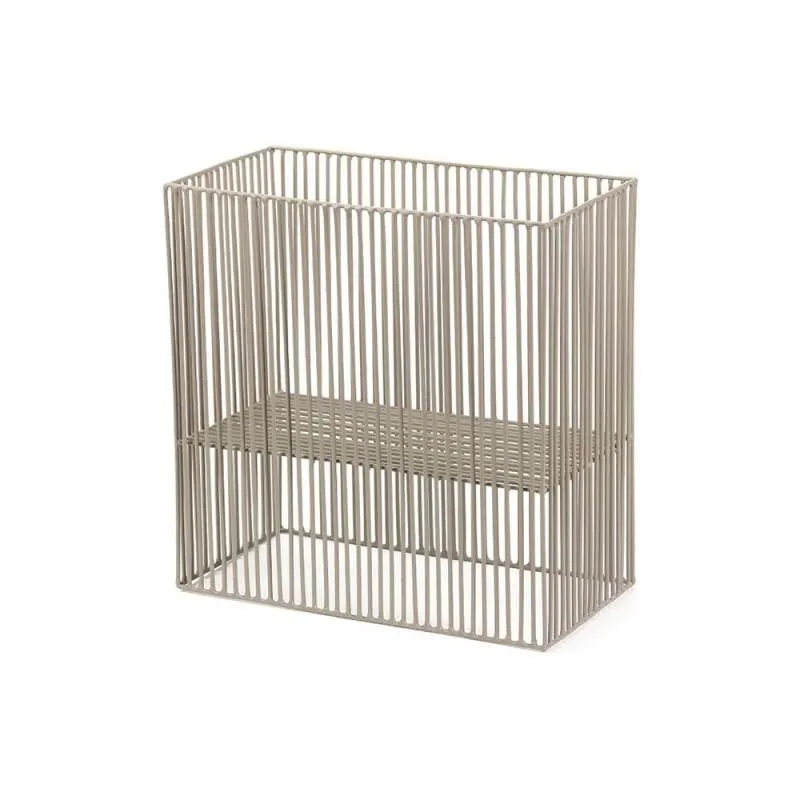 Steel storage basket, Grey