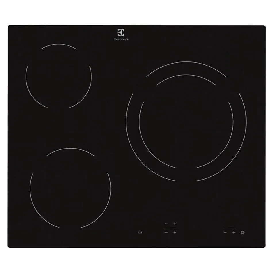 Vitrocerámica radiante Electrolux 3 focos sin marco