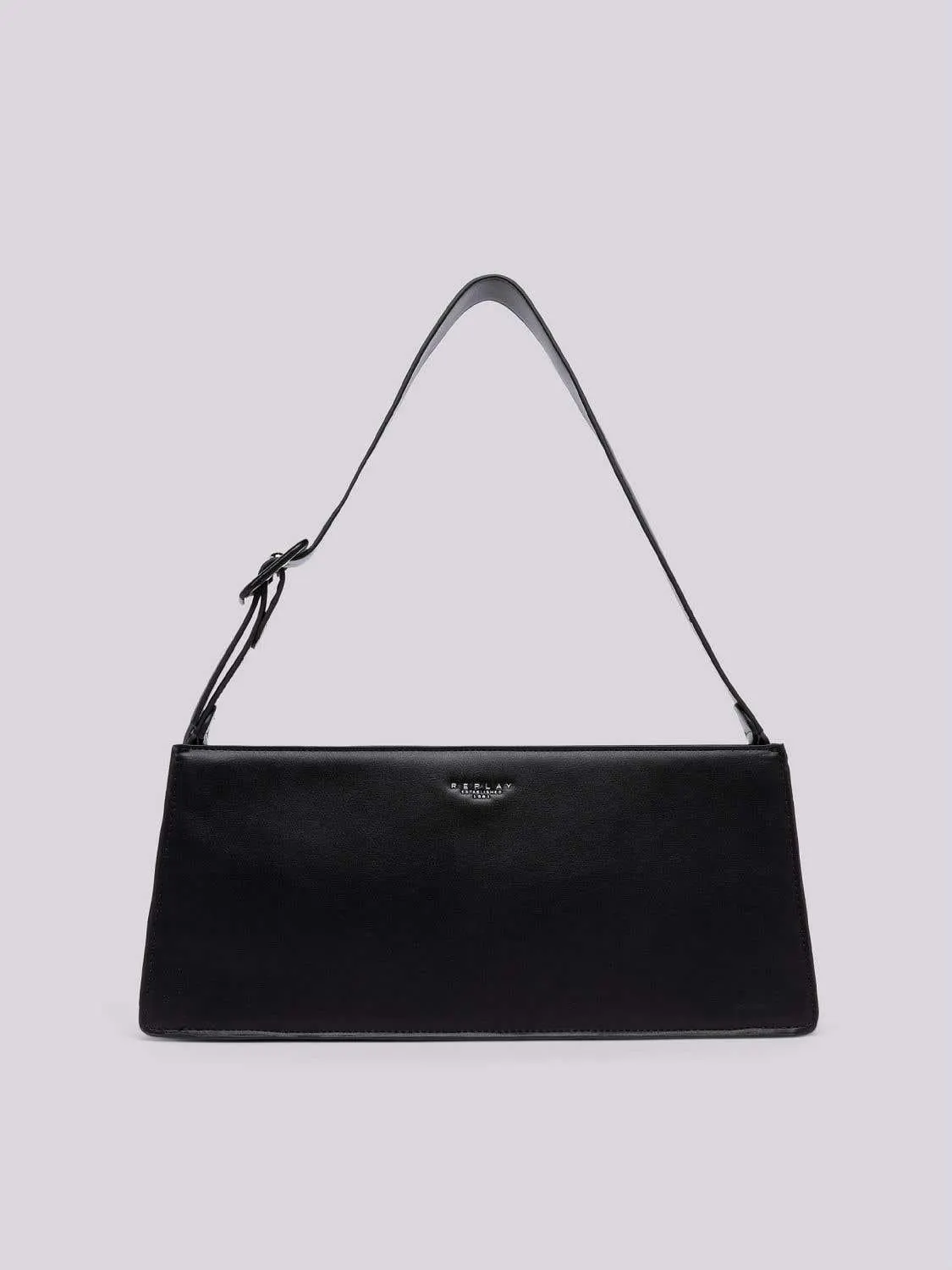 Bolso de hombro en color liso