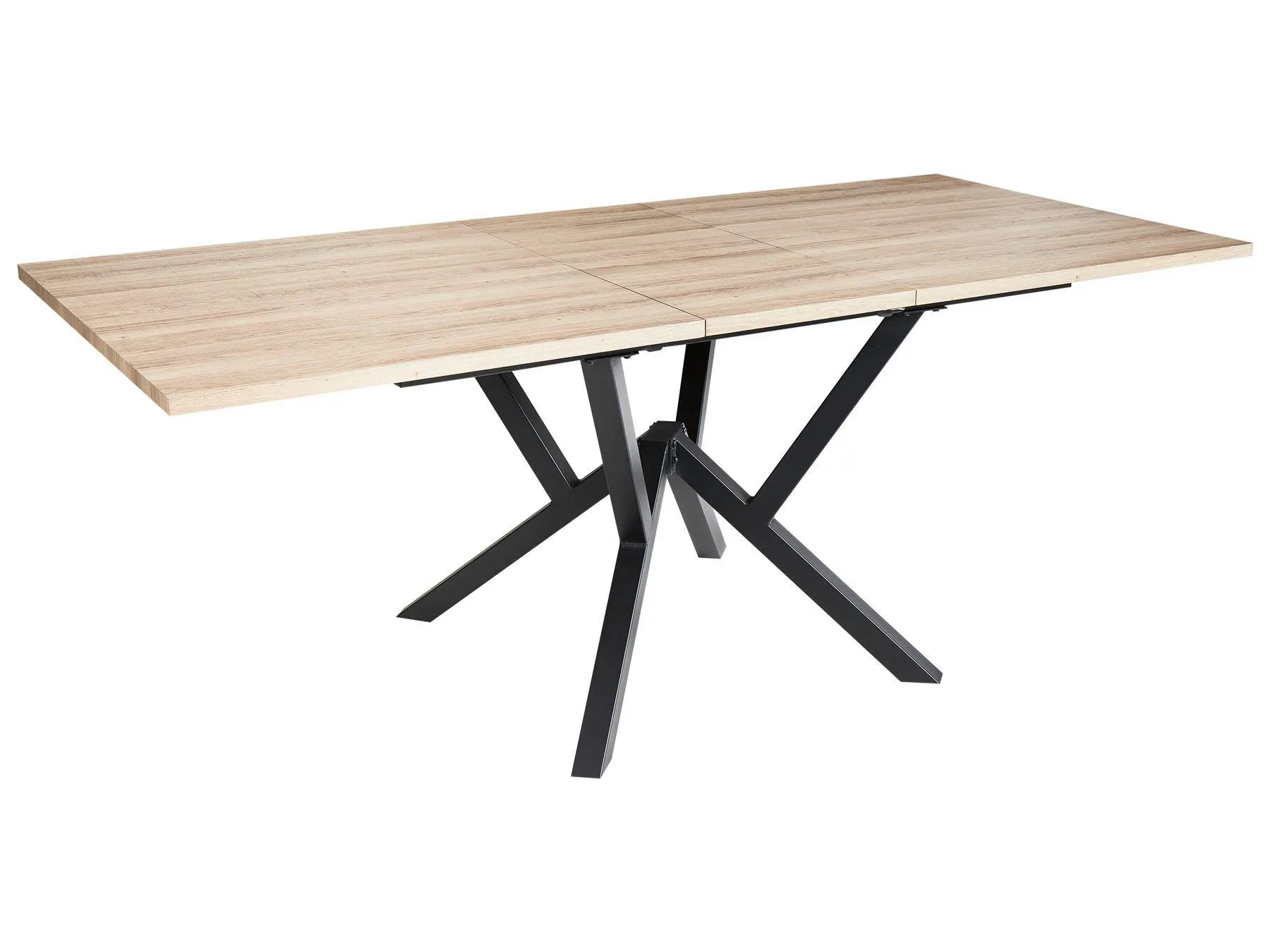 Mesa de comedor extensible ANSELL Marrón claro 160/200 cm 90 cm