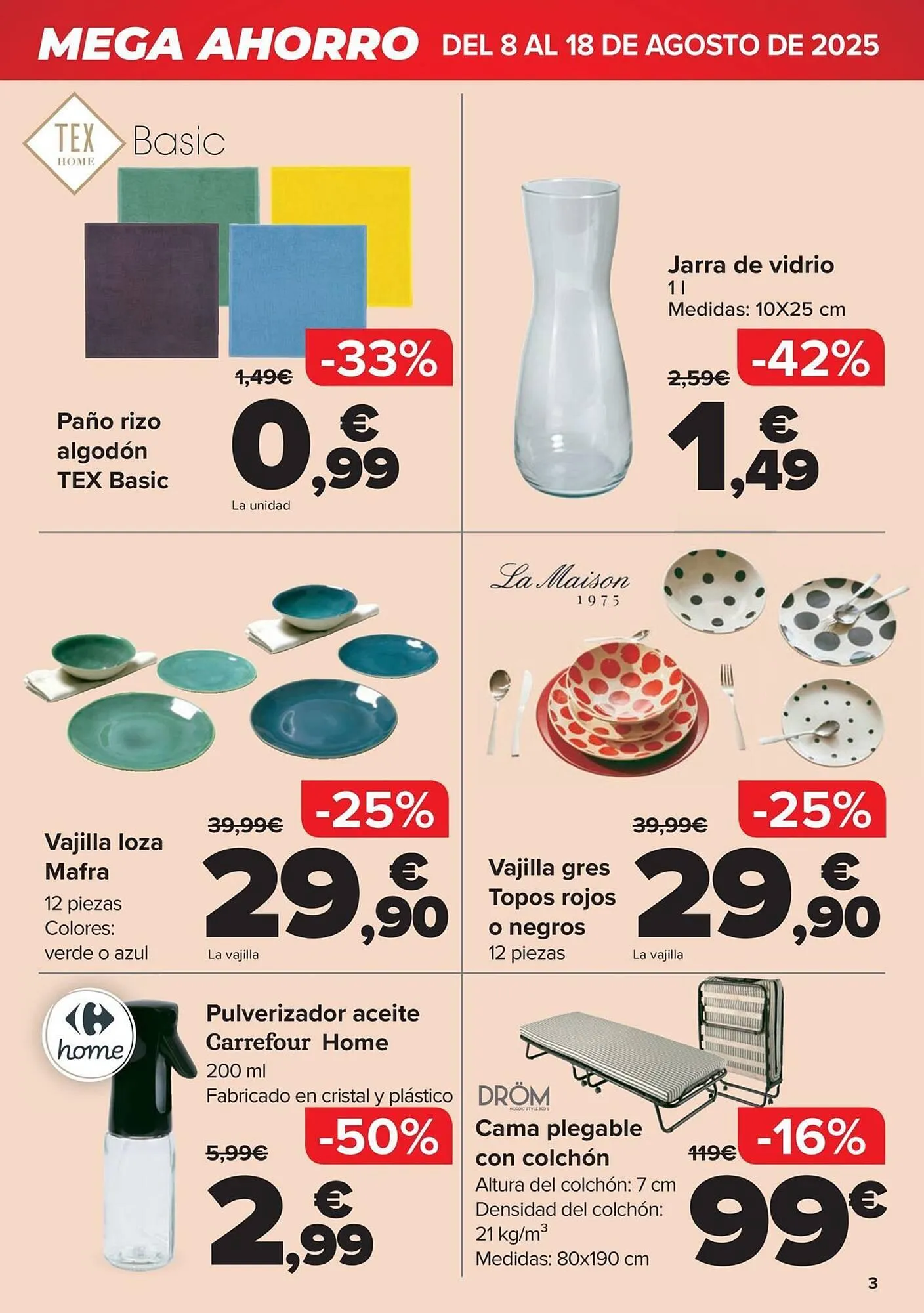 Catálogo de Folleto Carrefour 8 de agosto al 18 de agosto 2025 - Página 3