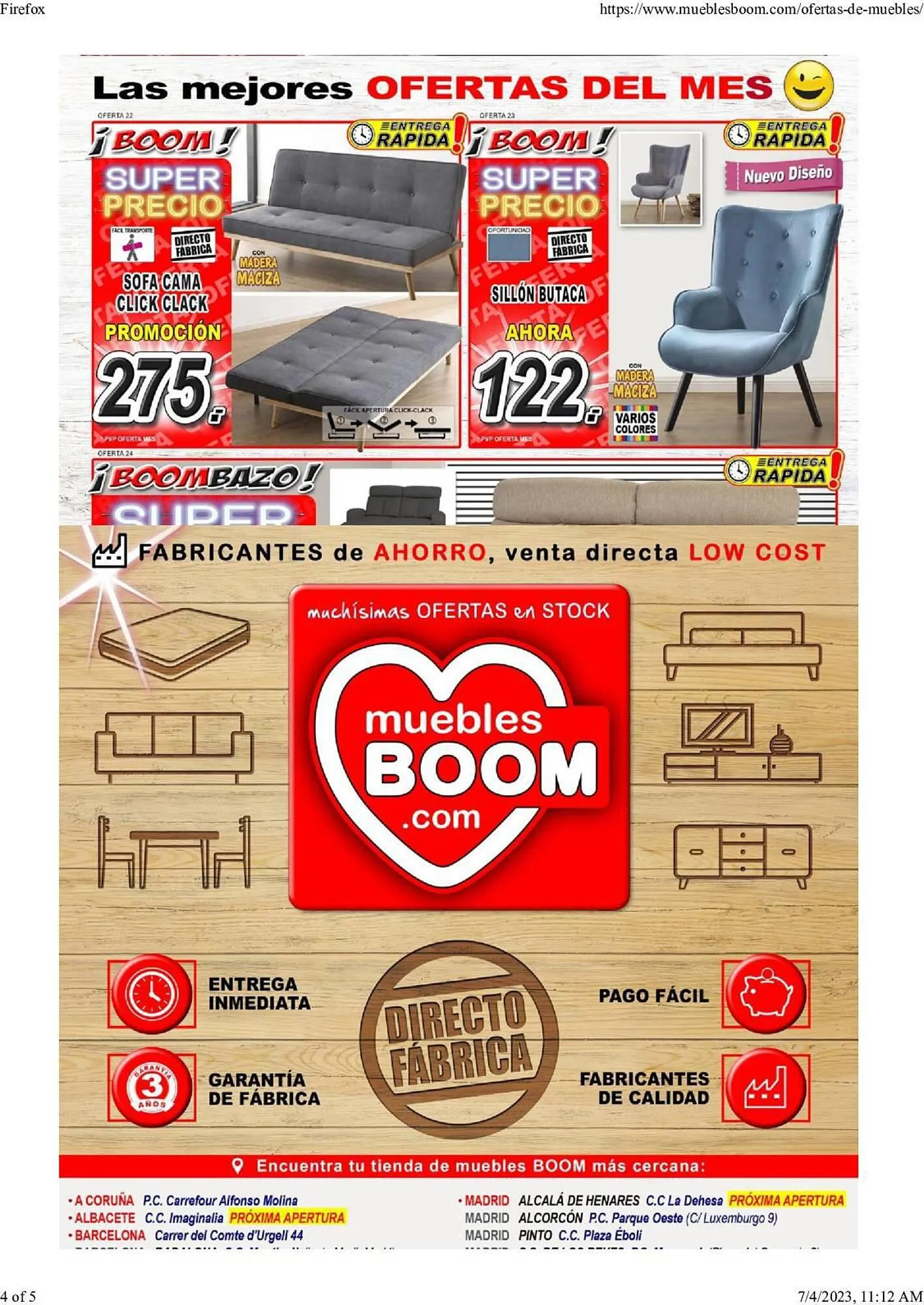 Catálogo de Catálogo Muebles Boom 23 de julio al 30 de septiembre 2023 - Página 4