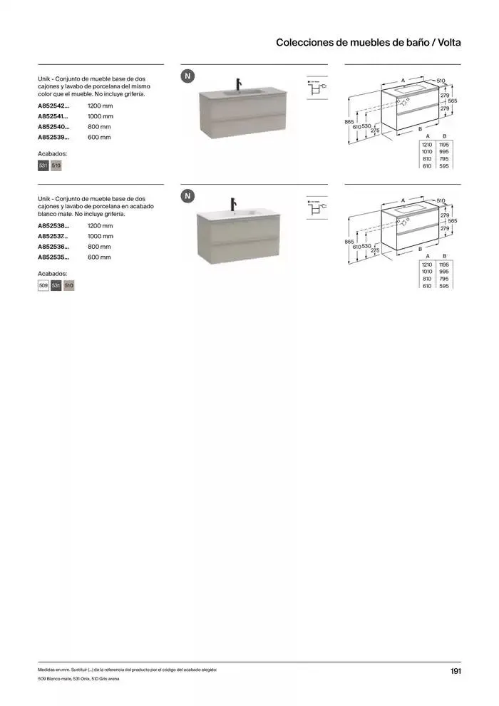 Catálogo de Colecciones de Baño, Muebles y Accesorios 9 de enero al 31 de diciembre 2025 - Página 193