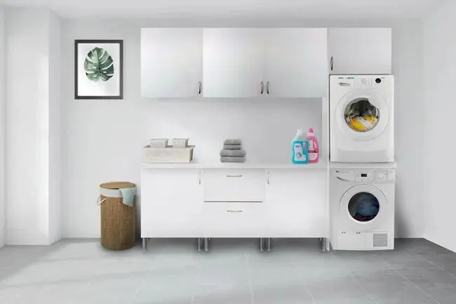 Mueble lavadero en kit Basic de 240cm blanco