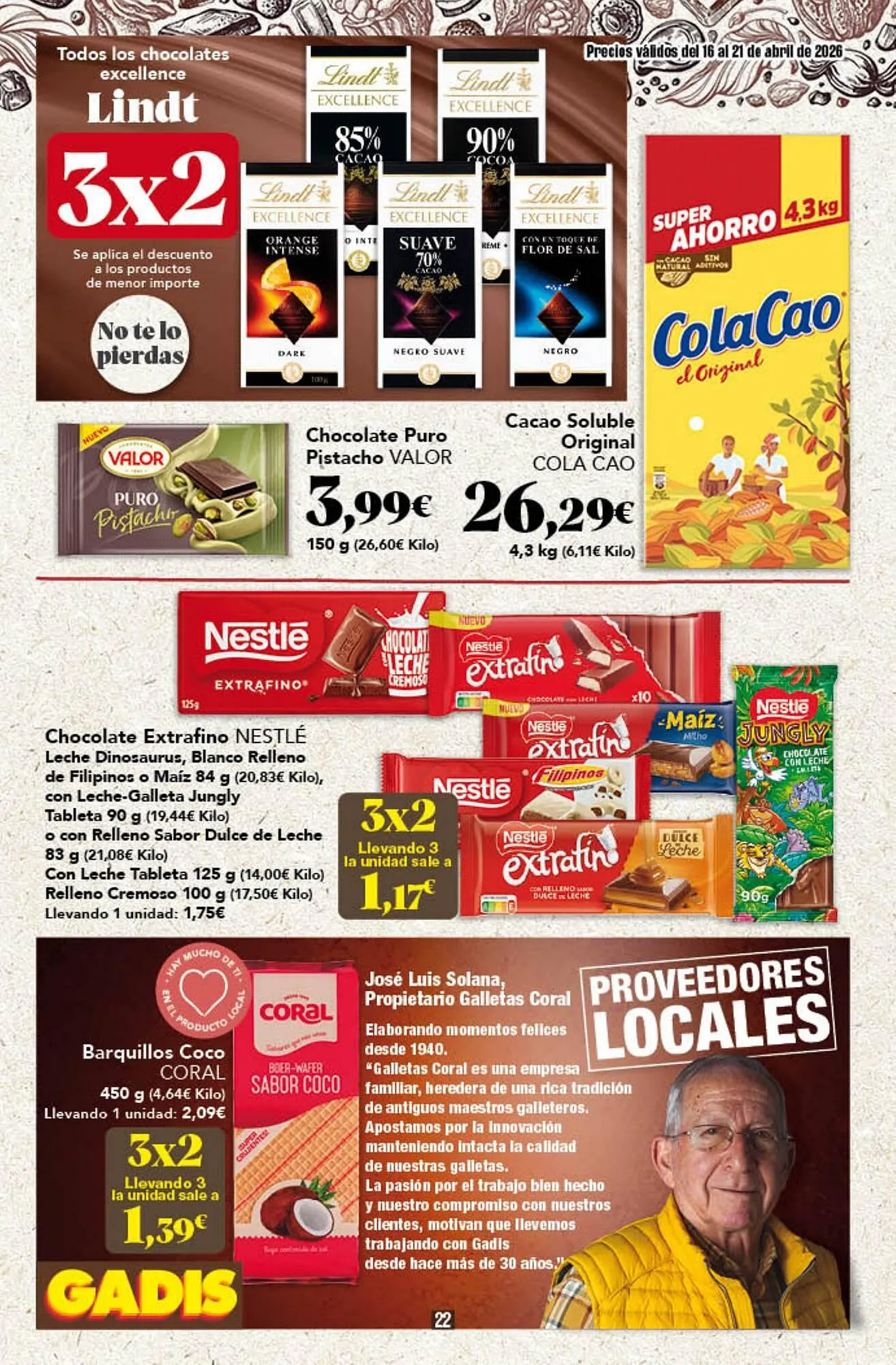 Catálogo de Folleto Gadis 16 de abril al 21 de abril 2026 - Página 22