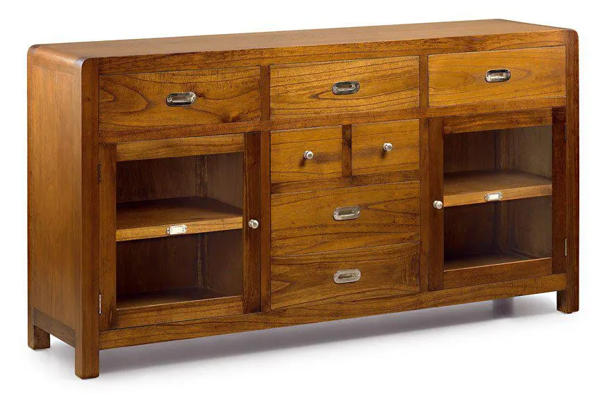 Aparador 7 cajones colonial Flash