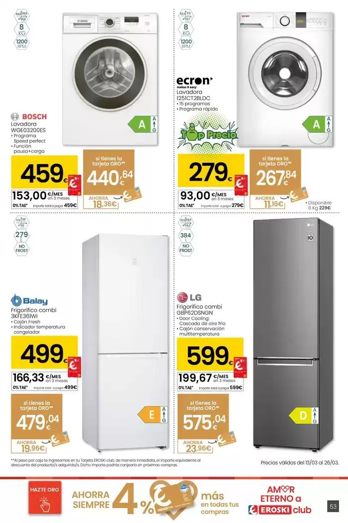 Catálogo de Precio más bajo HIPERMERCADOS EROSKI 13 de marzo al 26 de marzo 2025 - Página 53