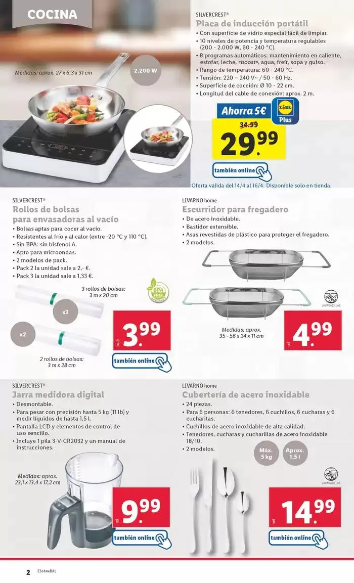 Catálogo de ¡Bazar Lidl! Ofertas válidas del 14/04 al 20/04 14 de abril al 20 de abril 2025 - Página 2