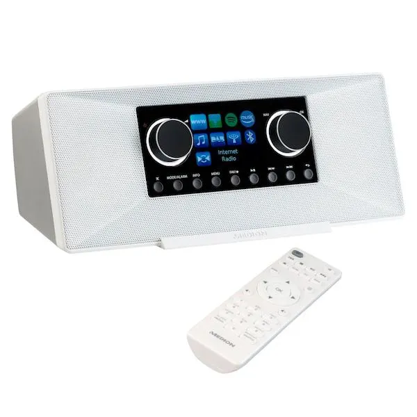 MEDION® Radio estéreo por Internet LIFE® P85333, pantalla TFT de 7,1 cm (2,8''), receptor DAB+/ FM, WiFi, Spotify® Connect, 2 x 6 W RMS