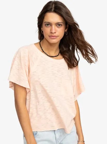 Time For Sun - Camiseta con mangas mariposa para Mujer