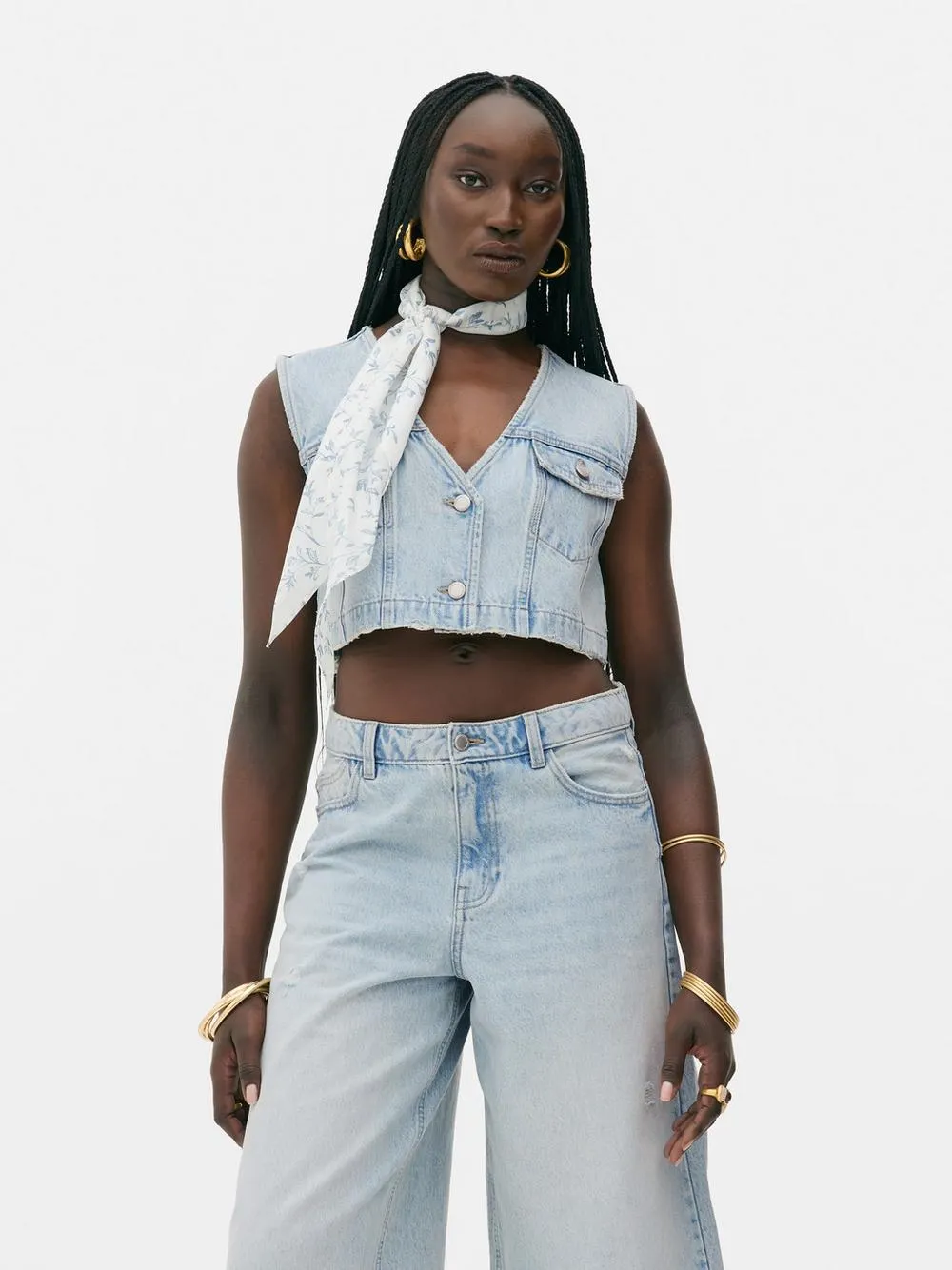 Chaleco vaquero de Rita Ora