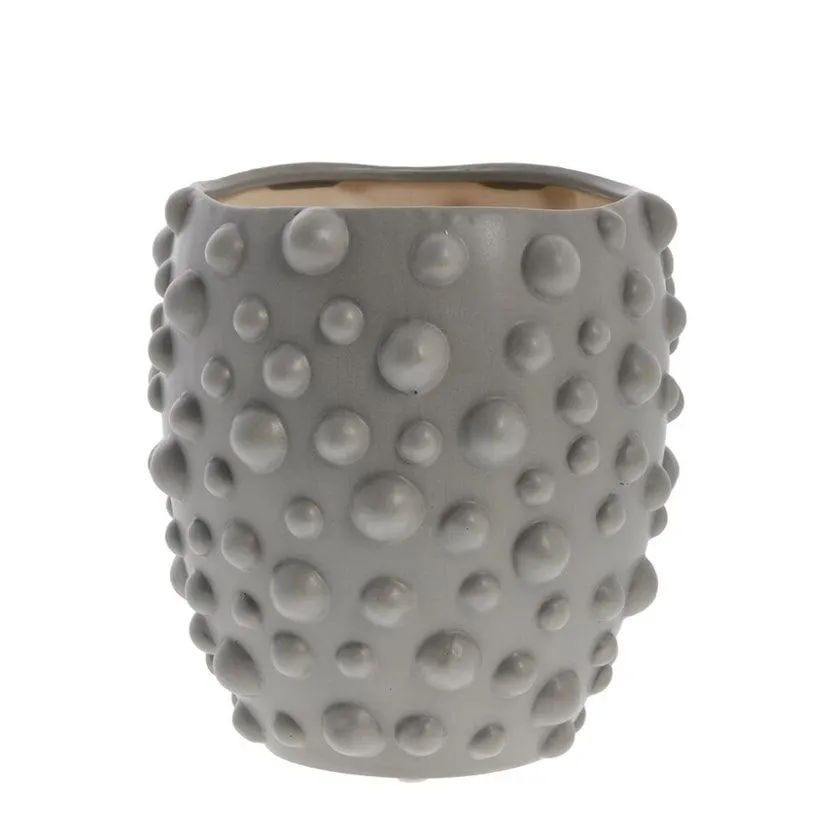 Doelle flower pot H20 cm. grey