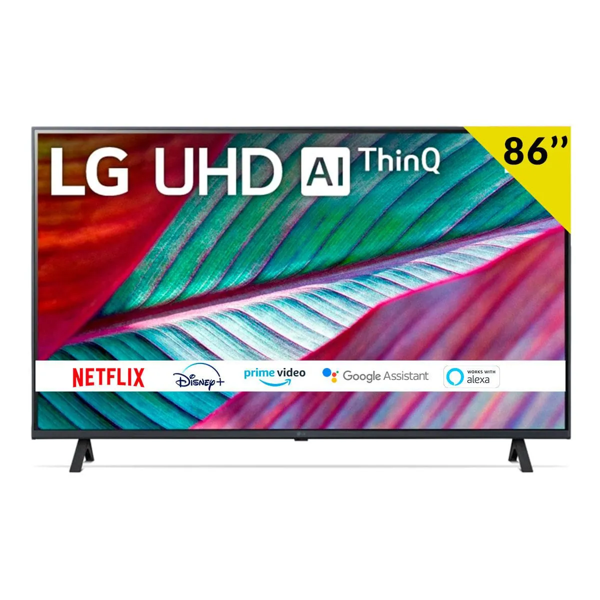 Televisor Smart TV LG 86UR78006LB 86'' 4K UHD LED procesador 4K α5 Gen6 con IA WiFi F negro