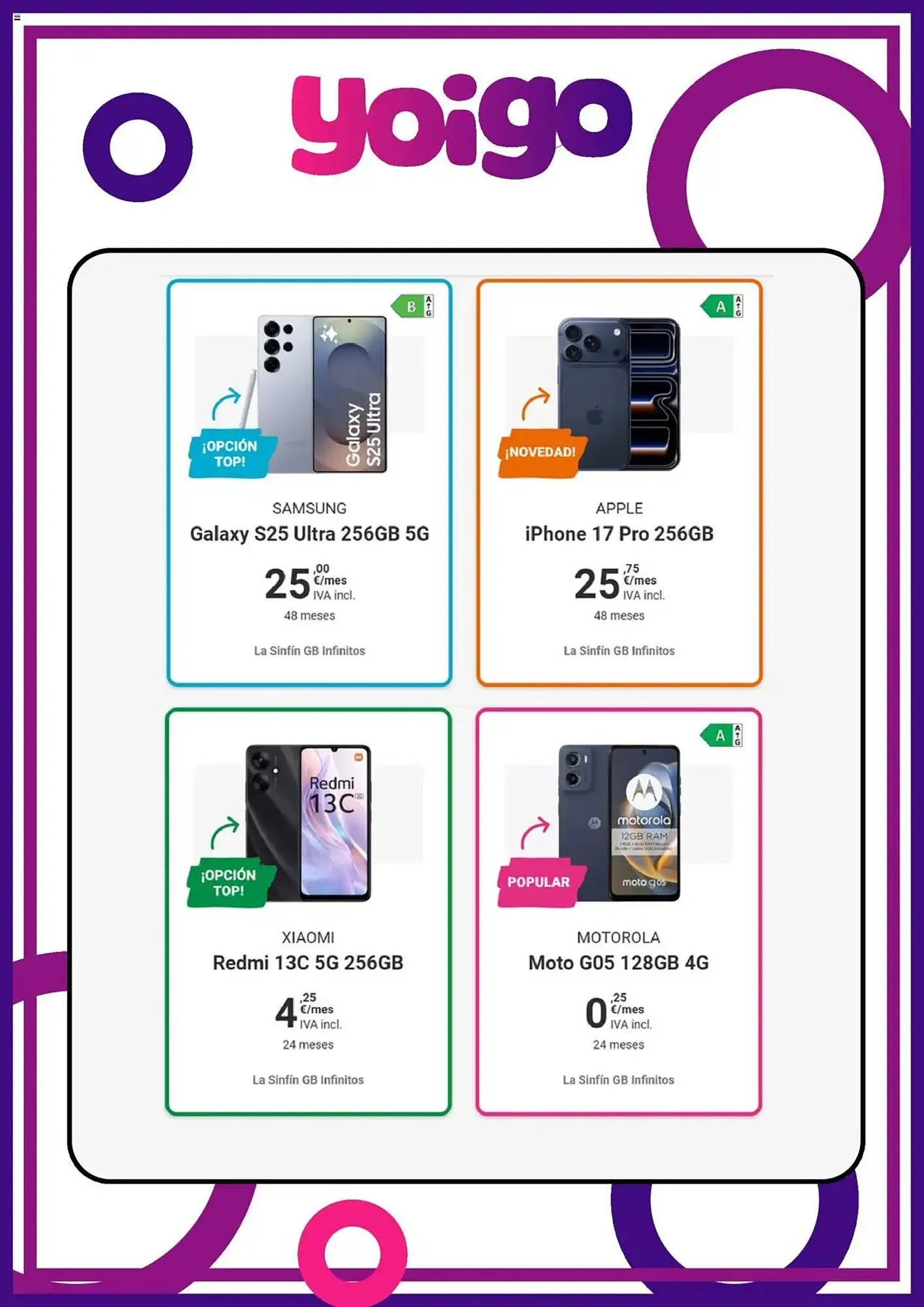 Catálogo de Catálogo Yoigo 14 de octubre al 14 de noviembre 2025 - Página 5