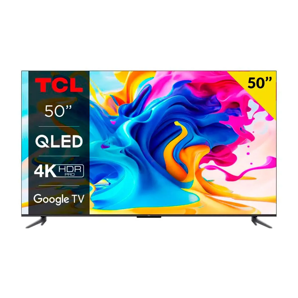 Televisor Smart TV TCL C64 Series 50’’ QLED 4K UHD Google TV G negro