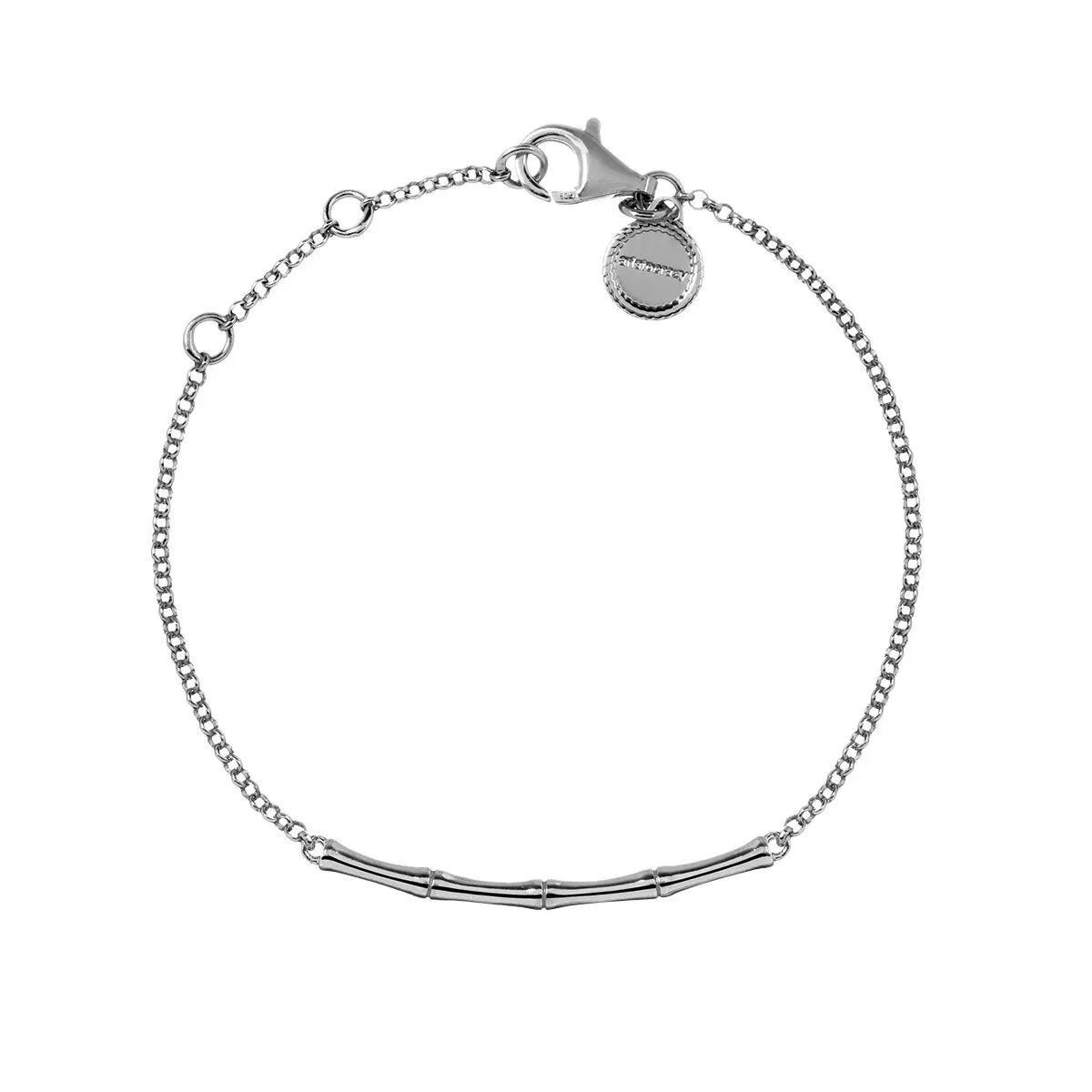 Pulsera bambú plata