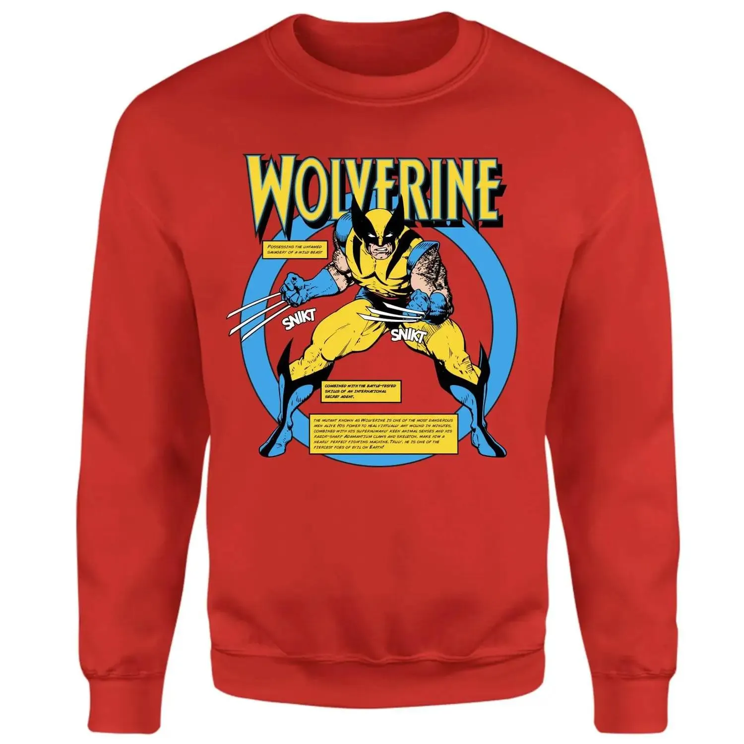 X-Men Wolverine Bio Sweatshirt - Red