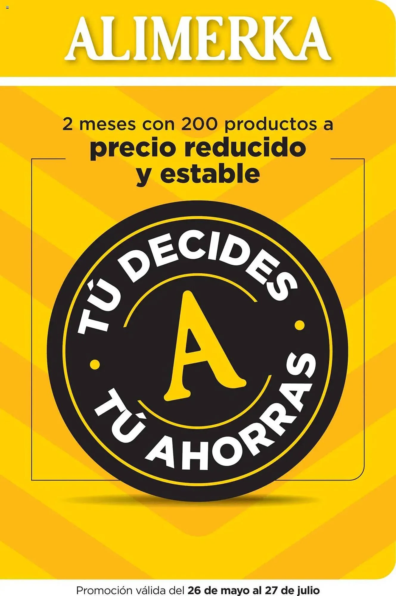 Catálogo de Folleto Alimerka 26 de mayo al 27 de julio 2025 - Página 1