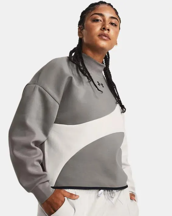 Sudadera UA Unstoppable Fleece Crop para mujer