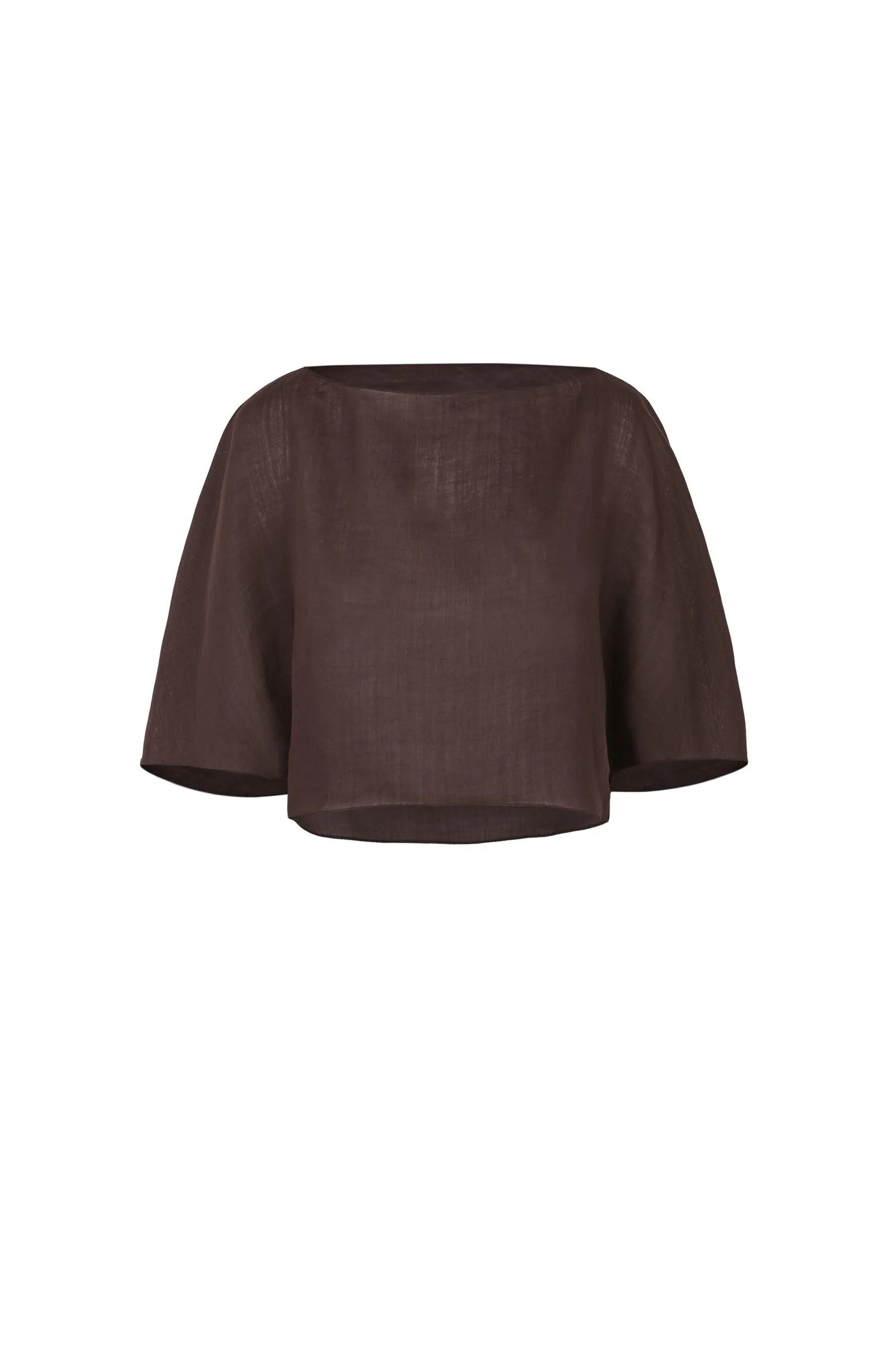 Ufo, top en ramio ciruela