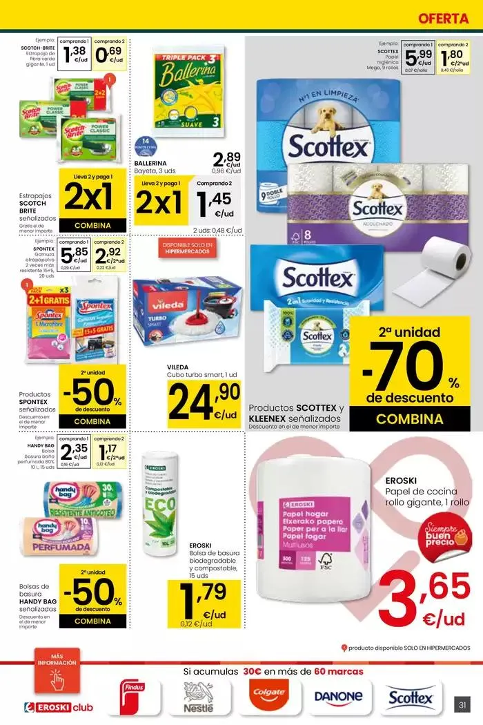 Catálogo de Más de 2000 productos, SIEMPRE A BUEN PRECIO HIPERMERCADOS EROSKI 30 de enero al 11 de febrero 2025 - Página 31