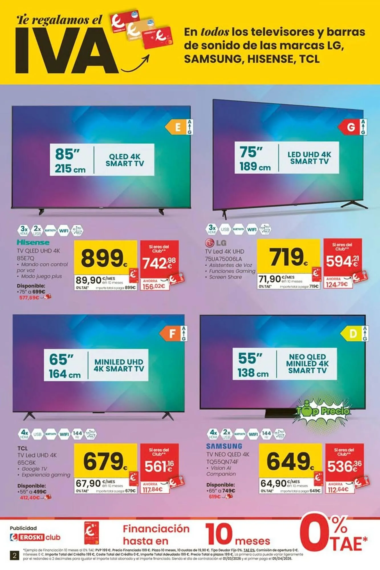 Catálogo de Folleto Eroski 26 de febrero al 11 de marzo 2026 - Página 2