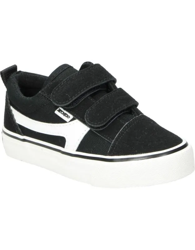 Zapatillas para niño plana CHK10 lima baby 01 bsn en negro