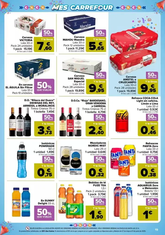 Catálogo de 50% QUE VUELVE + 2ªUD. AL -50% 13 de mayo al 26 de mayo 2025 - Página 19