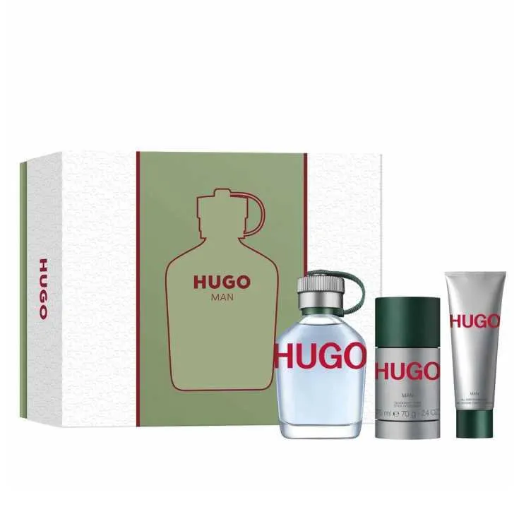 hugo man eau de toilette 125ml cofre 3 piezas