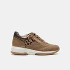 Sneakers Con Cremallera Lateral E Inserciones Animal Print