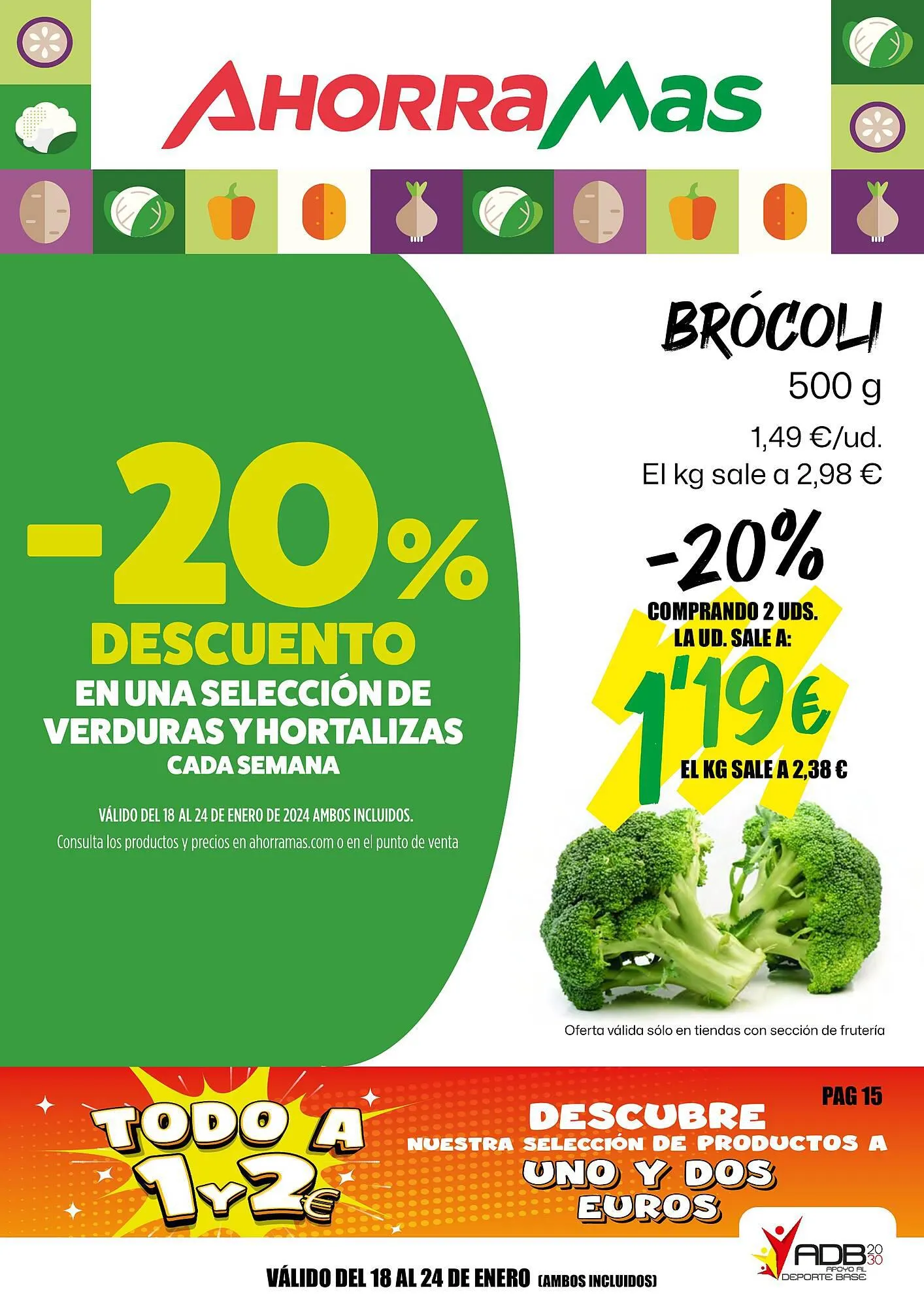 Catálogo de Folleto AhorraMas 18 de enero al 24 de enero 2024 - Página 1