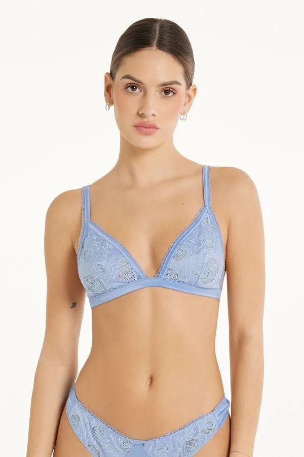 Sujetador Triángulo Sin Relleno Lisbon Eternal Roses Satin