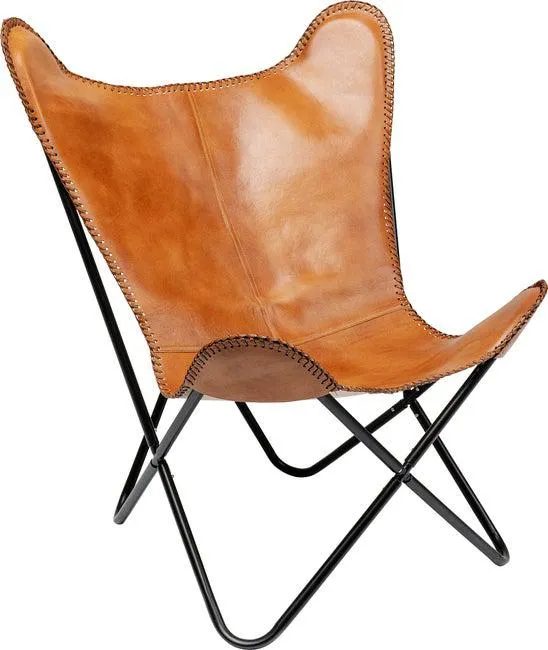 Sillón California piel marrón