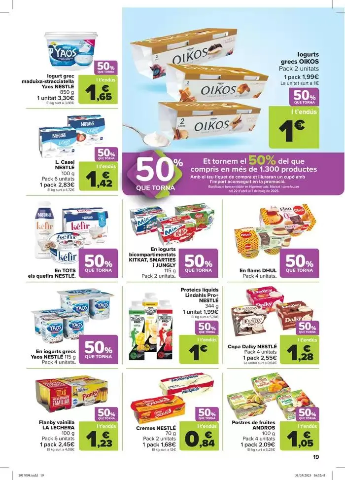 Catálogo de 50% QUE VUELVE + 3x2 10 de abril al 21 de abril 2025 - Página 19